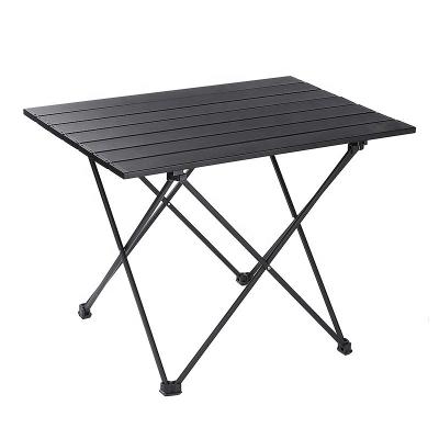 China Easy-carrying Aluminum outdoor folding tables picnic tables and chairs portable camping gear table covers for sale