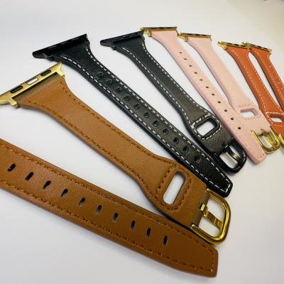 China OEM Customization Leather Watch Bands Replacement for General Watches and Apple Watches Leather Watch Bands for sale