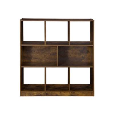 China Customized High Bookcase Single Wooden Shelf Wall Cabinet TV Cabinet Living Room Furniture Cabinet Storage Locker Shelf for sale