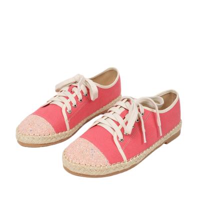 China Flat factory direct sales accept custom made wholesale ladies fashion autumn low-cut canvas shoes for sale