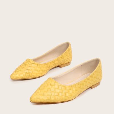 China 2021 new flat female spot professional work custom simple large size lazy flat shoes for sale