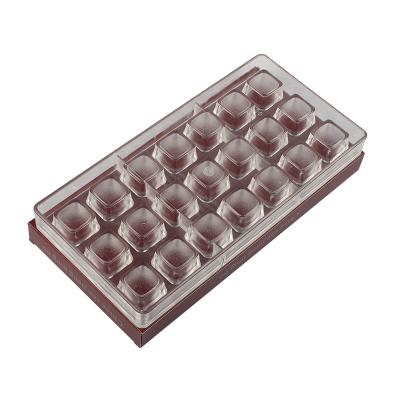 China Good Viable Wholesale Price 24 Holes DIY Square Chocolate Mold for sale