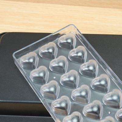 China Sustainable DIY Plastic Chocolate Mold Loving Heart for sale