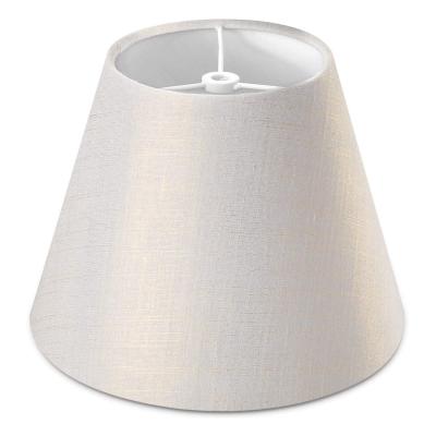 China Simple Design Modern Small MOQ Drum Lampshade Cover Table White Canvas Floor Lamp for sale