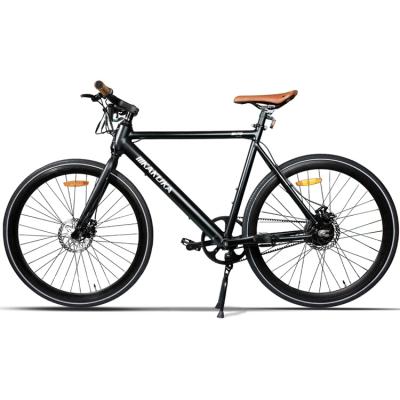 China Aluminum Alloy EU free shipping electric street bike 36v 7.5Ah 700c ebike belt drive adult electric road bike 250w electric city bicycle for sale