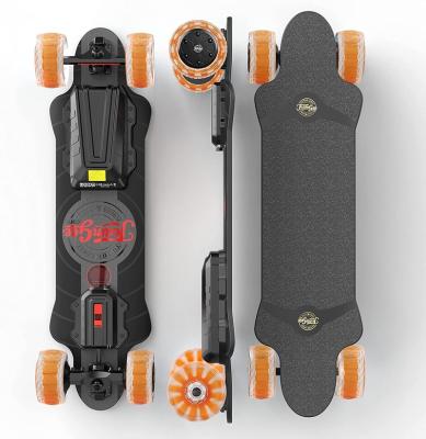 China Adult Wholesale prices Canadian maple deck hub motor with 120mm cloud wheels electronic remote control long board electric skateboard for sale