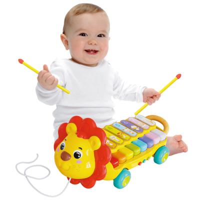 China Eco-friendly Toddler Educational Toy Piano Musical Instrument Baby Toy Music Electronic Xylophone with Light for sale