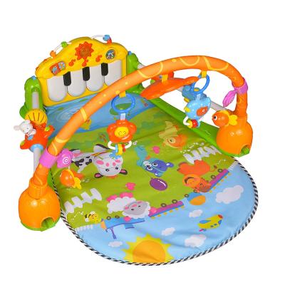 China Mobile Rattle Toys Baby Play Gym Mat Multifunctional Piano Mat With Light Music Rattle Toys for sale