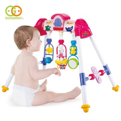 China Funny Safe Colorful Detachable Detachable And Easy Assembly Songs Fitness Rack Activity Toys 15 Play Baby Gym for sale