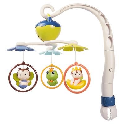 China Eco-friendly Battery Operated Infant Musical Bed Bell Baby Crib Toy Kids Music Mobile With Hanging Toys for sale