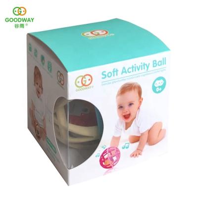 China With Music Wholesale Baby Plastic Sensory Musical Soft Activity Toy Ball for sale