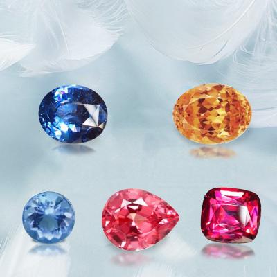 China Fire Factory Wholesale Natural Red Spinel Color Set Or Square Cut 6.04*5.67Mm Spinel Natura for sale