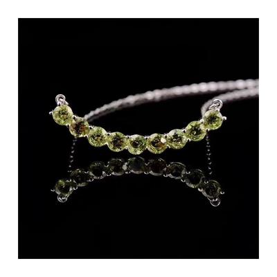 China CLASSIC Olivine Necklace Pop Net Red Smile Design Natural Fashion Trend Size Adjustable for sale