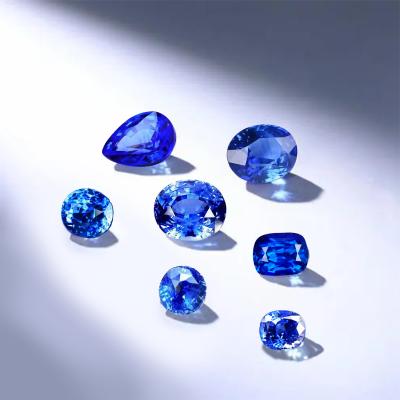 China Wholesale Raw Natural Sapphire Gemstone Fire Color Is Even Flash, Which Can Be Used For Custom Jewelry for sale