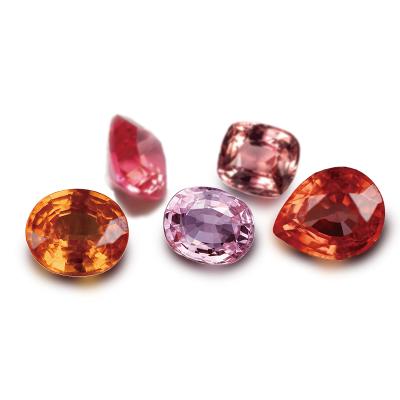 China Loose pink high quality natural Sapphire Cushion Pink Sapphire Price of Sapphire Per Carat For Female rose for sale