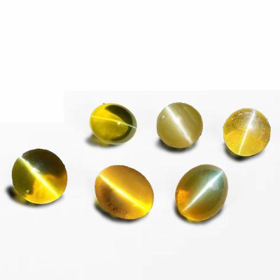 China Cat's Eye Professional Made For Earrings Eye Cat's Eye Cat's Eye Natural Gemstone Ellipse Eye Cat's Gemstone Beads for sale