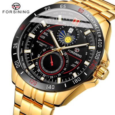 China Luxury Men's Wrist Watch High Quality Fashion Relojes Chronograph Outside Forsining Waterproof Logo Watch Custom Made Automatic Mechanical For Men for sale