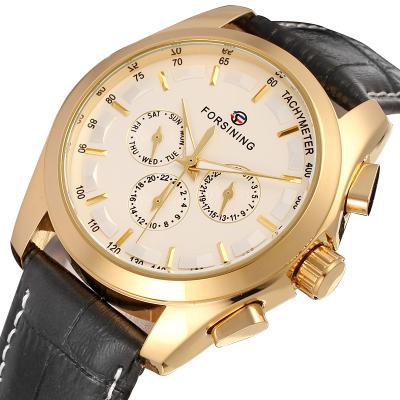 China Forsining Day/Date Bestselling Brand Men Wrist Watch Luxury Mechanical Skeleton Masculino Masculino for sale