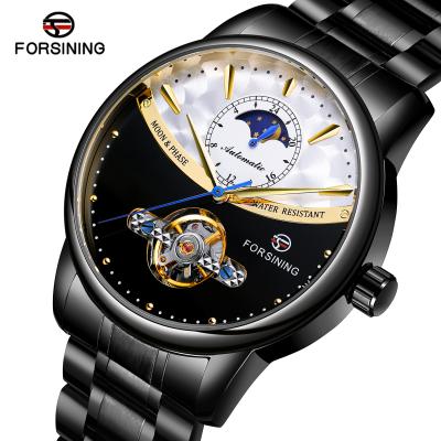 China 2021FORSINING New Jam Moon Phase Luxury Tangan Moon Phase Automatic Tourbillion Men's Wristwatch de relojes de hombre China Watches for sale