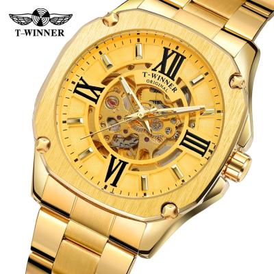 China 2021 Luxury New Model China Factory T-WINNER China Factory Automatic Logo Water Resistant Stainless Steel Men's Wrist Watch for sale