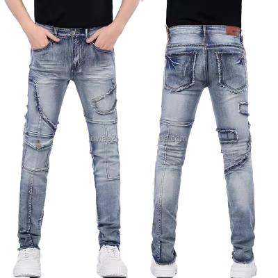 China 2022 New Fashionable Men's Fashion Stretch Skinny Jeans Cheap Men's Zipper Jeans for sale