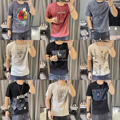 China 2022 High Quality Men's T-shirt Pure Cotton T-shirt Multi Style Printed T-shirt Anti-shrink for sale