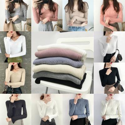 China Custom Made Luxury Warm Knitted Cashmere Sweater Women Ladies Tortoise Neck Top Winter Sustainable Fashionable 100% Pure Women's Sweaters for sale