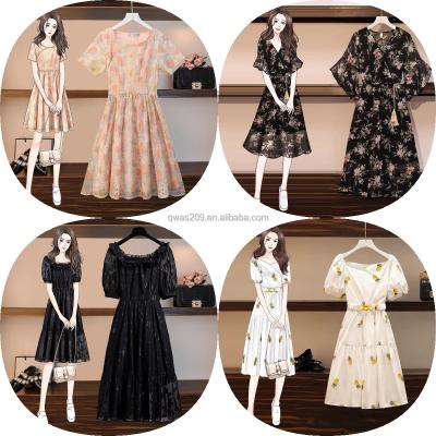 China Fashionable Factory Wholesale Women's Leisure Cotton Ladies Office Formal Dress Breathable Chiffon Dress Women's Chiffon Dress for sale