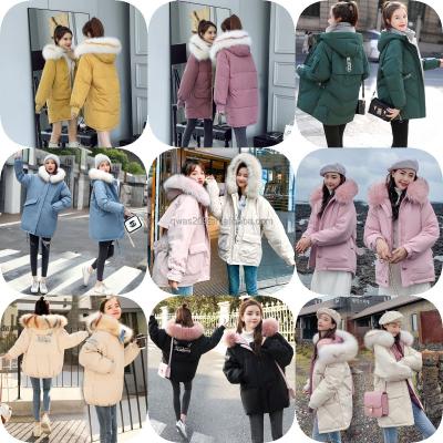 China Wholesale viable women's hooded coat parka winter duck down coat keep warm winter down jacket for girls for sale