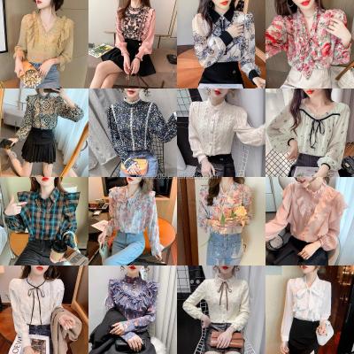 China Viable women's shirts with large lapels and long sleeves for sale