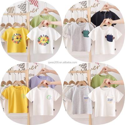 China Wholesale QUICK DRY kids printed 100% cotton baby short sleeve men's and women's T-shirts for sale