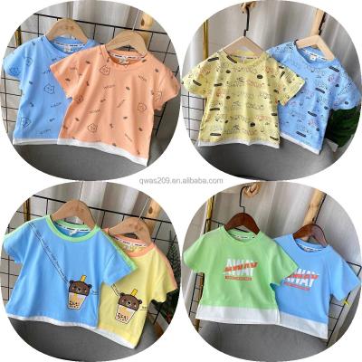 China QUICK DRY custom pattern children's T-shirt casual children's summer short sleeve children's T-shirt printing T-shirts baby boy and girls T-shirts for sale