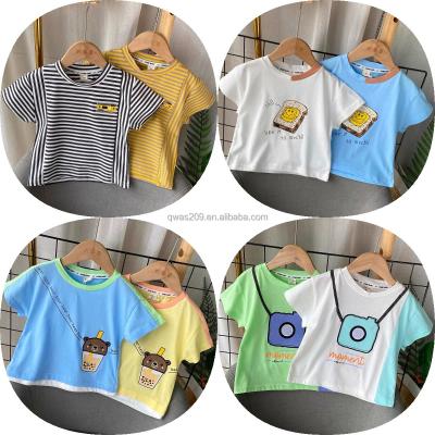 China Wholesale Cartoon Copy of New QUICK DRY Children's T-shirt Around Short Summer Children's T-shirt Children's Autumn Boys O-Neck Sleeve Clothes for sale