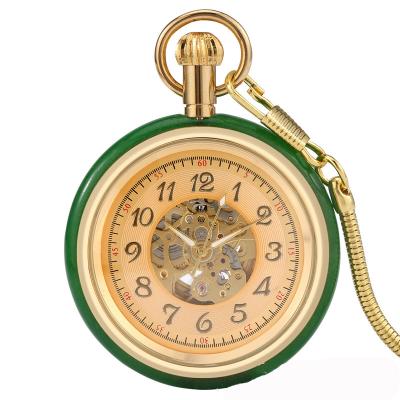 China Watch Case Bronze Jade Watch 1963 1667 2022 City Anime Laser Wheel Cooper Finger Jerwely Automatic Mechanical Pocket Watches In Bras OEM for sale