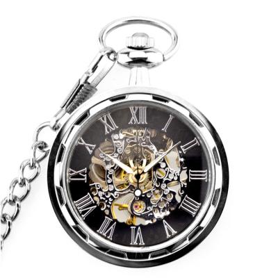 China Mens Pocket Watches Skeleton Wind Pocket Watches Gabby Skeleton House Doll Stopwatchce Pocketwatch Stainless Steel One Piece Hand for sale