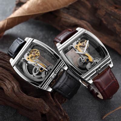 China DIVER Alloy Case Leather Strap Mechanical Watch Mens Casual Wristwatch for sale