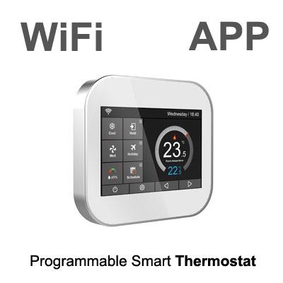 China WIFI Colorscreen thermostat for boiler and floor heating 96*86*31.5mm for sale