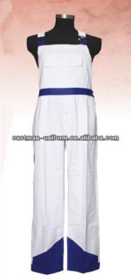 China Perfect Customized Polyester Workwear Bib Brace Coveralls Blue White Uniform /Cotton Painter Uniform for sale