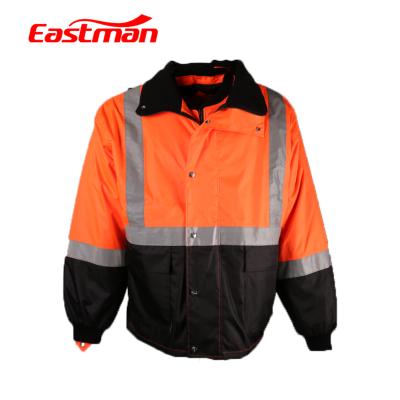 China Waterproof Reflective Raincoat Outdoor Hi Vis Safety Workwear Water Proof Security Jacket for sale