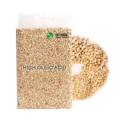 China High Quality Low Salt Bulk Crushed Peanuts Cut Blanched Kernels For Confection for sale