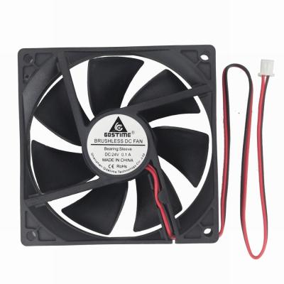 China Computer Case Gdstime 9225 DC GDA9225 24V 92mm 9cm 92x92x25mm Sleeve Bearing Air Flow Axial Fan Large for sale