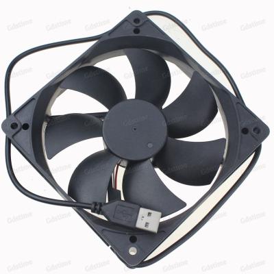 China Powerful Computer Case USB 5V 0.2A Ball Bearing DC Fan Small 120MM 120x120x25mm for sale