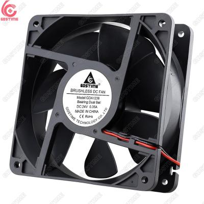 China Computer Case Gdstime GDA1238 DC 24 Volt 120x120x38mm 120mm 12cm Brushless CPU Air Cooler Case Fan for sale