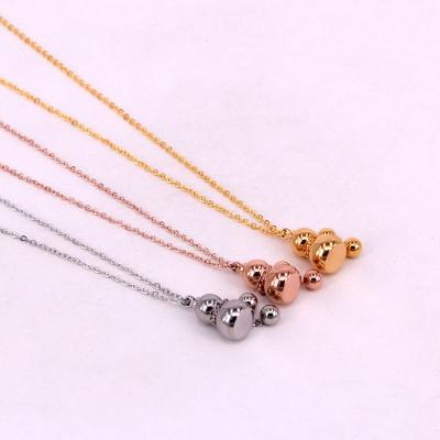 China Chinese Style 2021 New Trend Nickel Free Lucky Necklace Chain For Couples Jewelry Calabash Pendant for sale