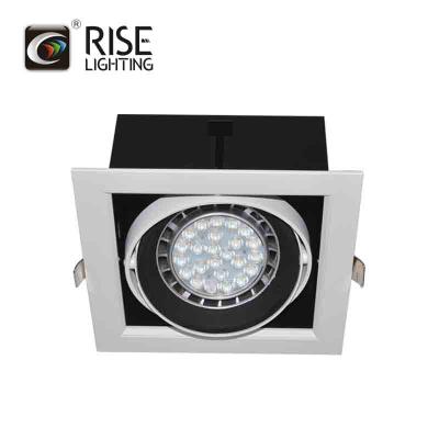 China Recessed single head AR111 ES111 20W SMD led recessed grid downlight for sale