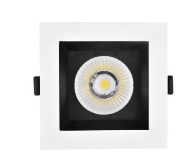 China Modern 20W 125mm Cut Out Single Spot Square Recessed Modular With Honeycomb Led Downlight for sale