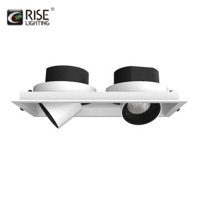 China Residential NORMA Gimbal High Lumens Led Grill Light Recessed Downlight For Shopping Mall for sale