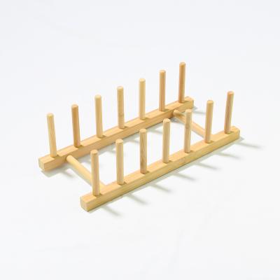 China Viable New Product Multifunctional Kitchen Dish Drain Rack Dish Drain Holder 100% Natural Biodegradable Bamboo for sale