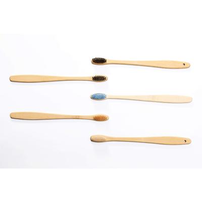 China Disposable manufacturers direct selling 17.5*1.4*0.5cm biodegradable nature bamboo toothbrush for children for sale