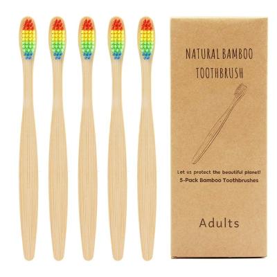 China For Home Use Ethink Hot Selling 100% Wholesale OEM Logo Organic Biodegradable Adult Kids Bamboo Toothbrush for sale